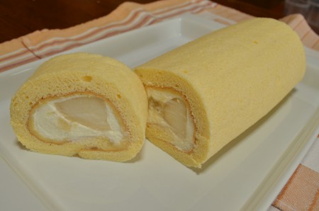ラ・フランスのロールケーキ
